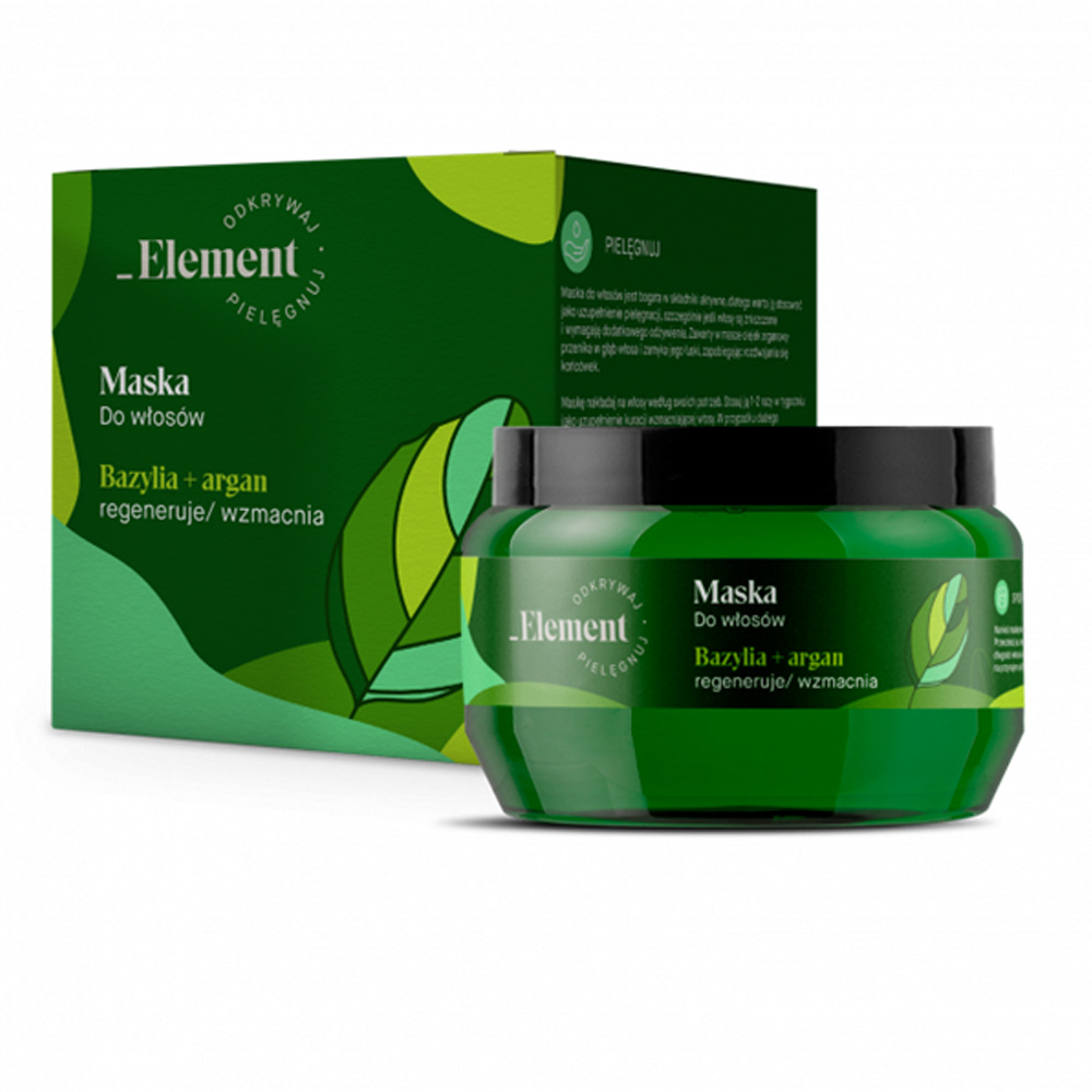 Vis Plantis Basil Element uudistava hiusnaamio Basilika+Argan&#246;ljy, 200ml&#160;
